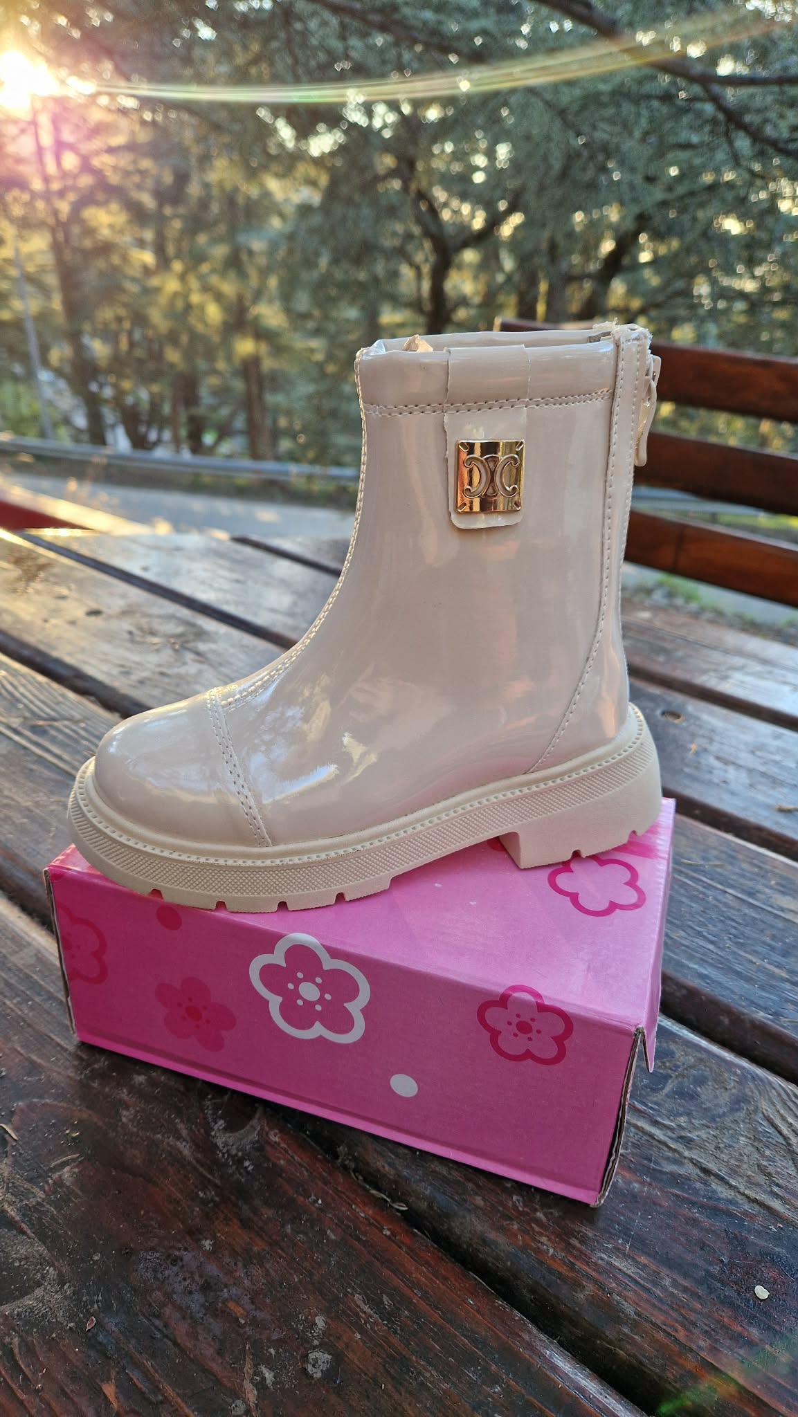 Bottines Chic pour Fille – Style Brillant & Tendance